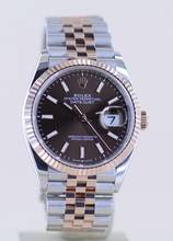 Thumbnail von Rolex Datejust 36 brown dial Jubiléband Stahl Roségold Fluted