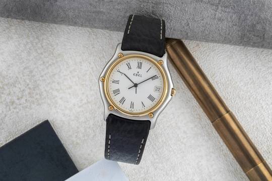  Ebel Classic Wave Stahl / Gold Herrenuhr Ref. E1187141 