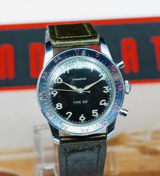 Chronofixe SUPER RARE TYPE 322 CHRONOSTOP CHRONO FROM THE 50'S