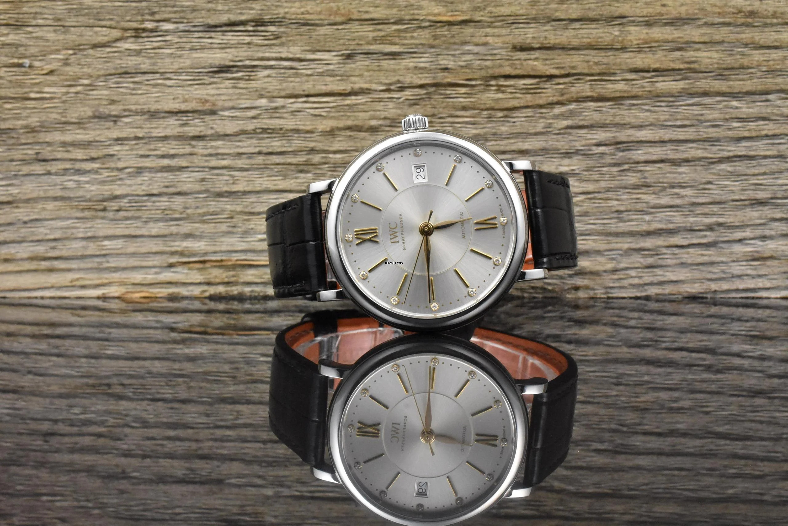 IWC Portofino Automatic 37 Diamond Dial IW458101 B&P