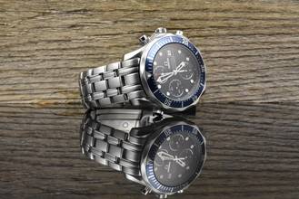 Thumbnail von Omega Seamaster Diver 300 M Chronograph Blue Wave Dial 2225.80.00 - Full Set