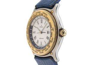 Thumbnail von Ebel Voyager Weltzeituhr Ref.1124913-3001 1998 Full Set sehr gut Vintage Voyager Weltzeituhr Faltschließe