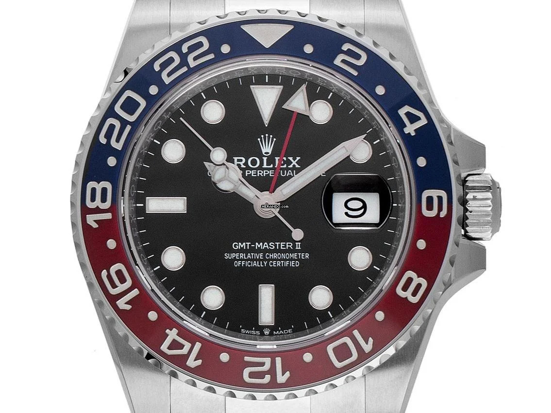 Rolex GMT-Master II Pepsi Ref.126710BLRO 2021 Full Set wie Neu GMT Master II Pepsi