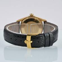 Thumbnail von Rolex Oyster Perpetual Date 1503 blue dial yellow gold 18KT 1969's