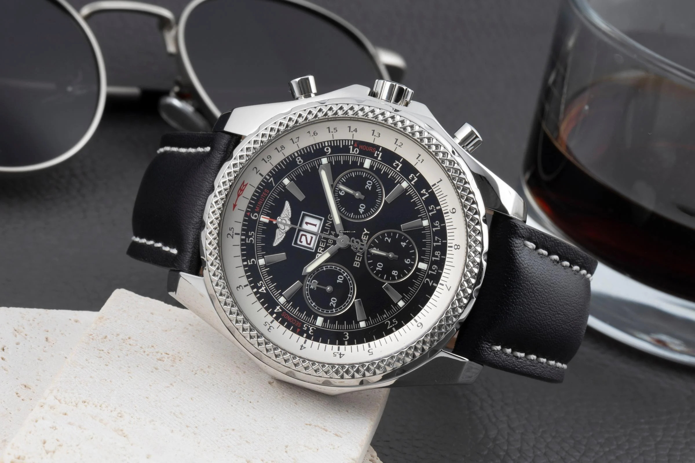 Breitling Bentley 6.75 Chronograph Edelstahl Automatik Herrenuhr Ref. A44362