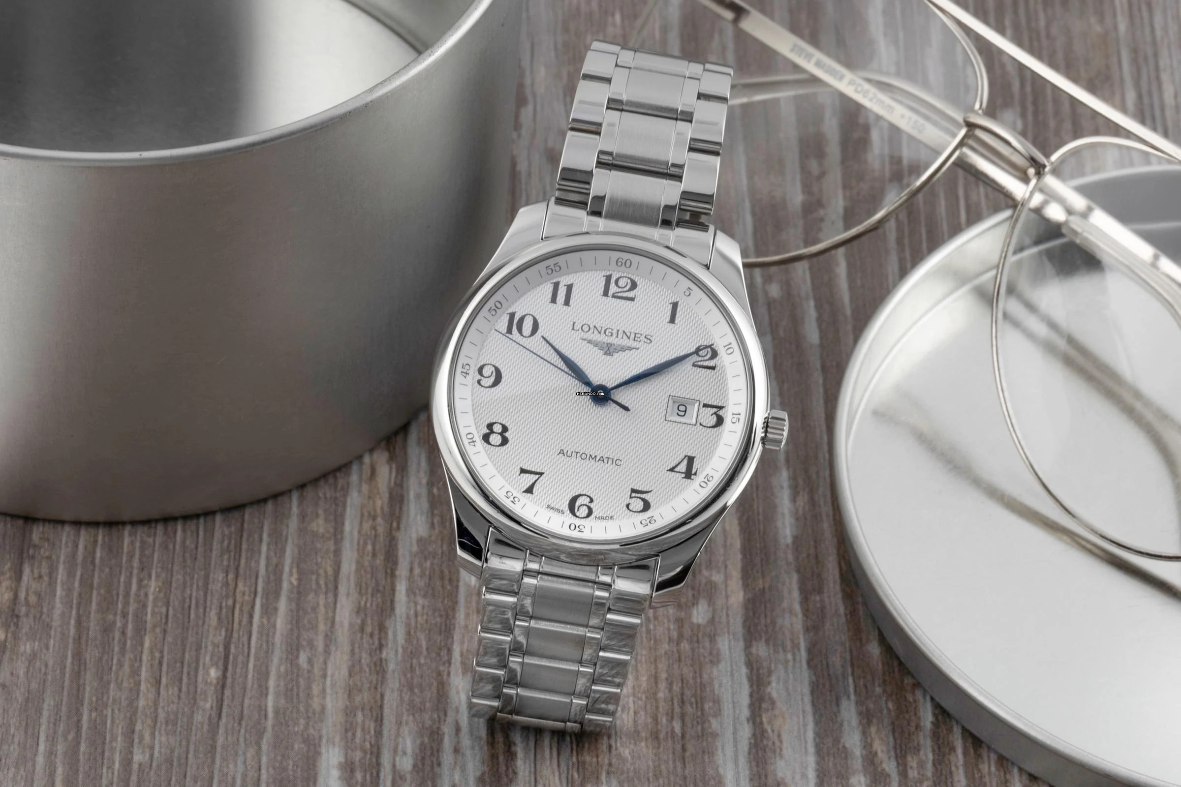 Longines Master Collection Stahl Automatik Herrenuhr Ref. L2.893.4.78.6 B&P 2016