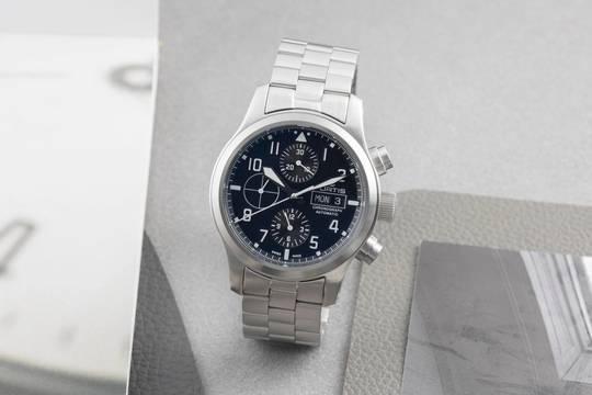  Fortis Aeromaster Chronograph Stahl Automatik Ref. 656.10.141 Box & Papiere 