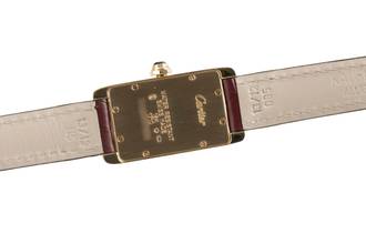 Thumbnail von Cartier Tank Américaine SM 18k (0,750) Gold Quarz Damenuhr Ref. W2601556 1710