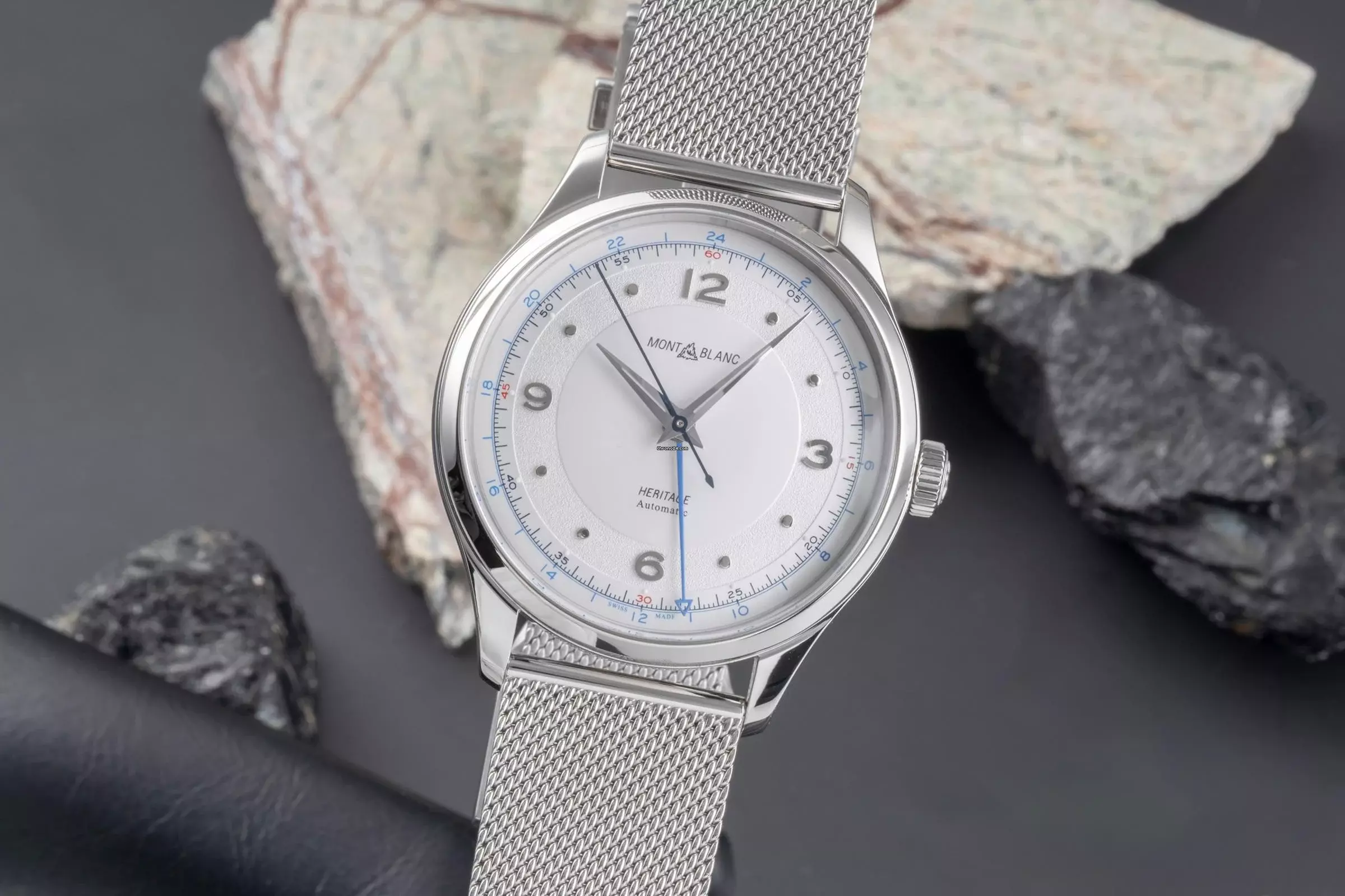 Montblanc Heritage Stahl Automatik Herrenuhr Ref. 119949 7492 Box & Papiere 2024