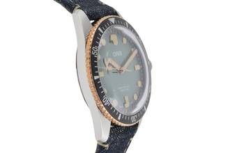 Thumbnail von Oris Divers Sixty Five X Momotaro Stahl / Bronze Automatik Herrenuhr Ref. 01 733 7707 4337 B&P