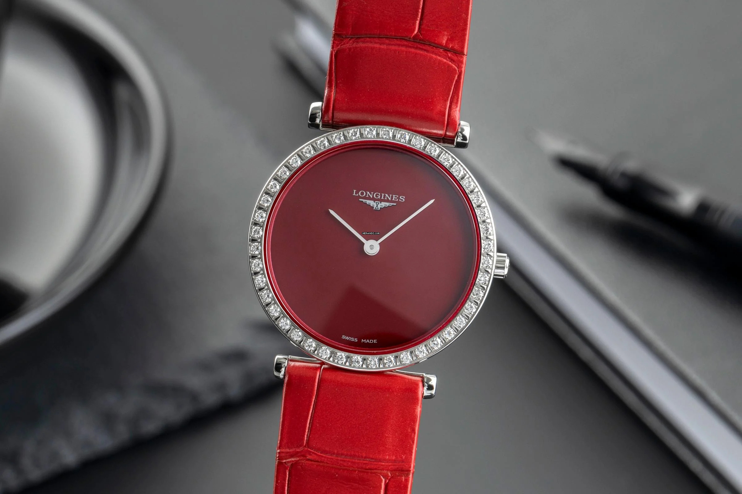 Longines La Grande Classique Stahl Diamanten Damen Ref. L4.523.0.91.2 B&P 2022