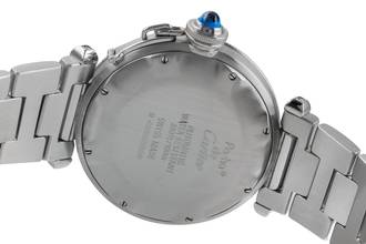 Thumbnail von Cartier Pasha de Cartier Plongeur White Roman Automatik Herrenuhr Ref W31005H3