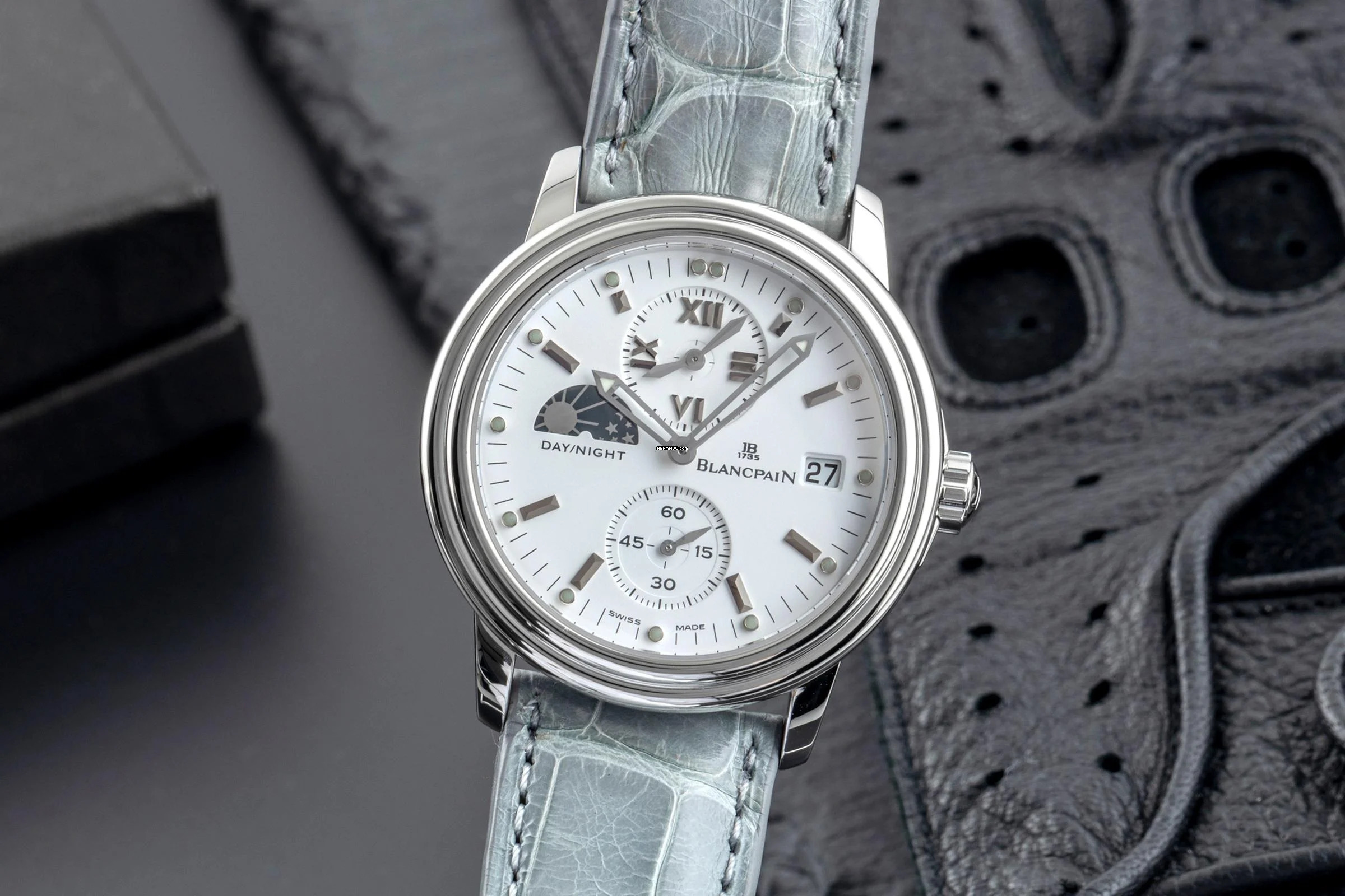 Blancpain Léman Day / Night GMT Automatik Stahl Herrenuhr Ref. 2160-1127-53