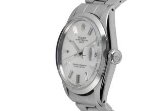 Thumbnail von Rolex Oyster Perpetual Date 34 Silver Dial Edelstahl Automatik Herrenuhr Ref. 1500 Klassiker