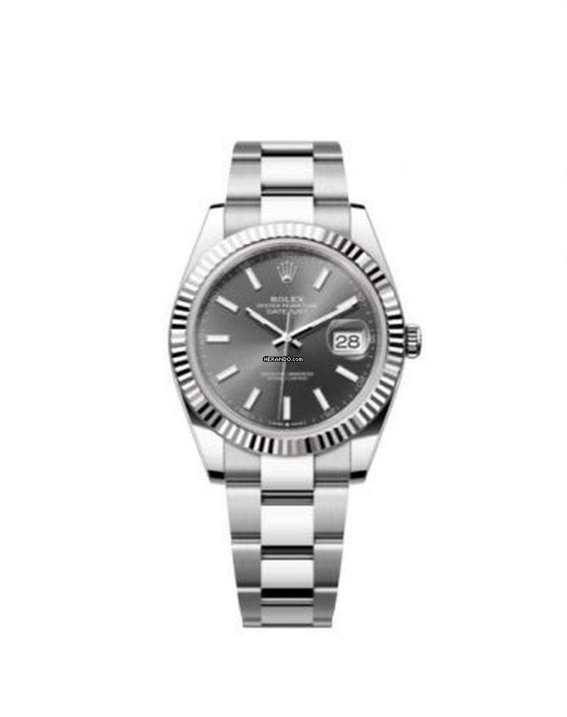 Rolex Datejust 41 Grey Dial - Fluted Bezel 126334 2023