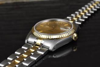 Thumbnail von Tudor Prince Date 74033 NEU / UNGETRAGEN Gold Dial - Full Set 2021