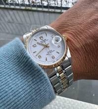 Thumbnail von Tudor Prince Date Day 76213 Very Rare White Dial Automatik - Full Set