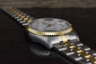 Thumbnail von Tudor Prince Date Day 76213 Very Rare White Dial Automatik - Full Set