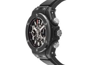 Thumbnail von Hublot Big Bang Unico Black Magic Ref.411.C1.1170.RX 2020 Full Set wie Neu Vintage Big Bang Unico Black Magic Kautschuk Faltschließe