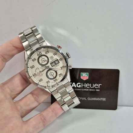 TAG Heuer Carrera Calibre 16 Beyaz Kadran Tam Çelik 43mm Otomatik Tam