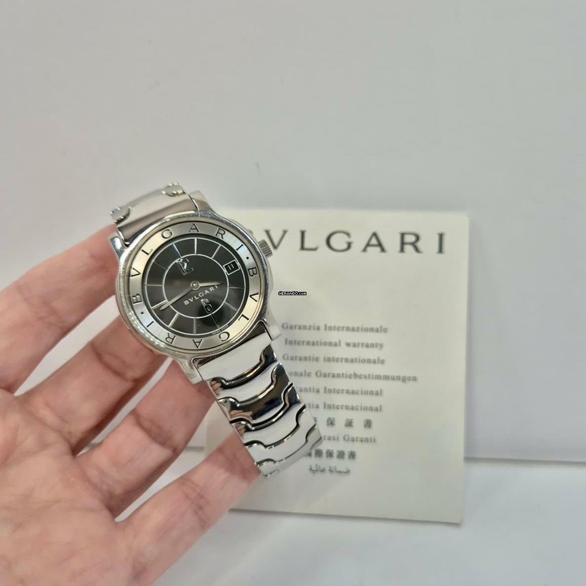Bulgari Solotempo Extra Flat 35mm Quartz Completo