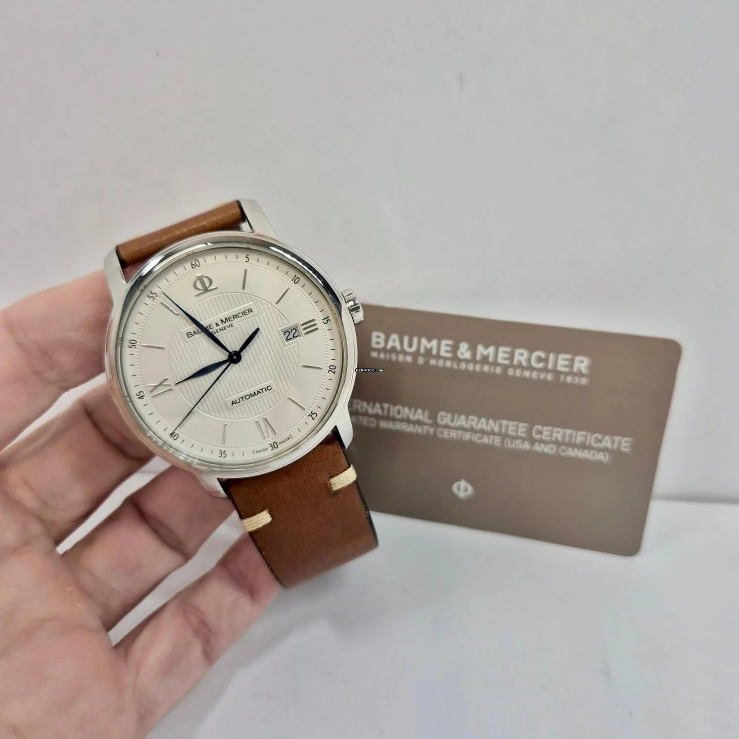 Baume & Mercier Classima Automático 42mm Com Certificado