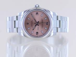 Thumbnail von Rolex Oyster Perpetual 31 rehaut 31mm Oysterband 177200 rosé Dial No Date LC100 B+P