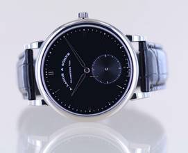 Thumbnail von A. Lange & Söhne Saxonia Grande Saxonia Automatik 18K Weißgold Dornschließe Traumuhr 40mm Glasboden