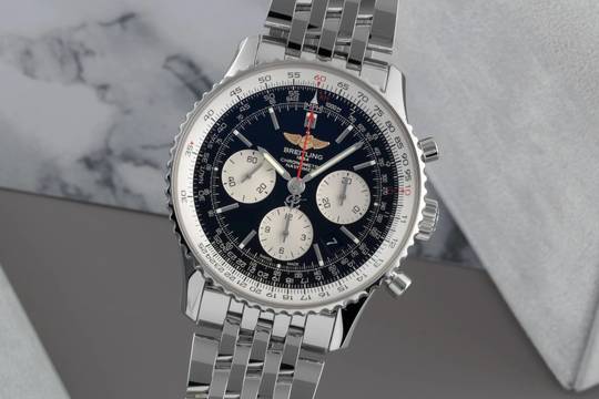  Breitling Navitimer 01 Automatik Edelstahl Ref. AB012012/BB01 B&P 