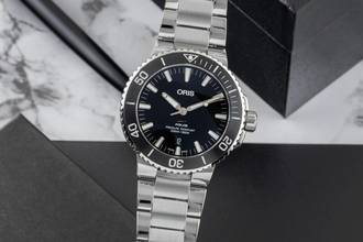 Thumbnail von Oris Aquis Date Stahl Automatik Herrenuhr Ref 01 733 7730 4154-07 8 24 05PEB B&P