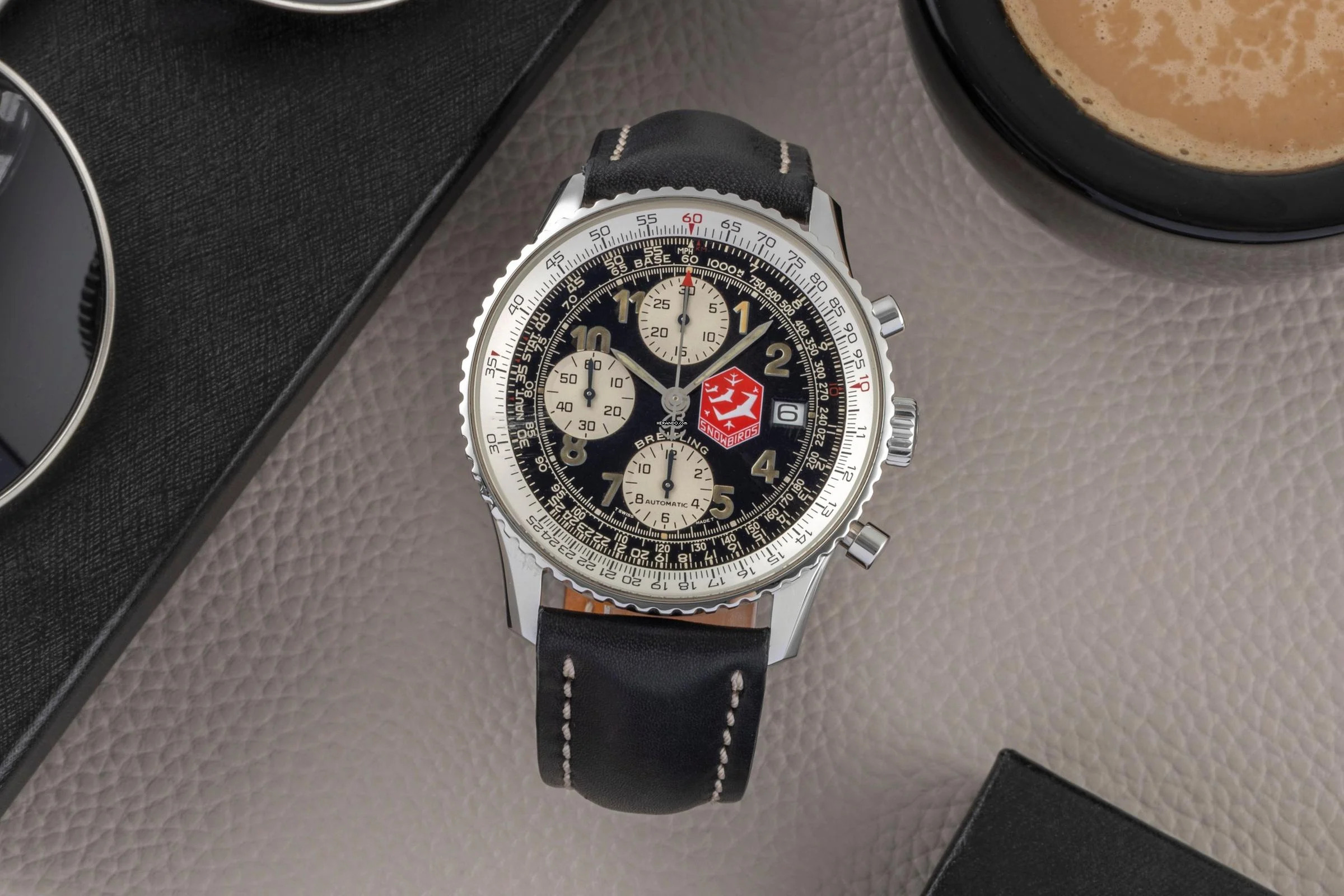 Breitling Old Navitimer Snowbirds Limited Stahl Automatik Ref. A13022 B&P 1995