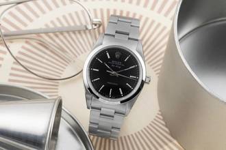 Thumbnail von Rolex Air King 34 Black Dial Oyster Edelstahl Automatik Herrenuhr Ref. 14000 Box