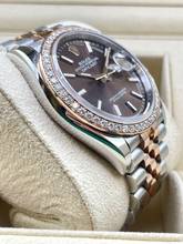 Thumbnail von Rolex Datejust 36 (Steel/Rose Jubilee Chocolate Dial) Diamond Bezel Factory FULL SET WITH BOX AND PAPERS LIKE NEW year:2024