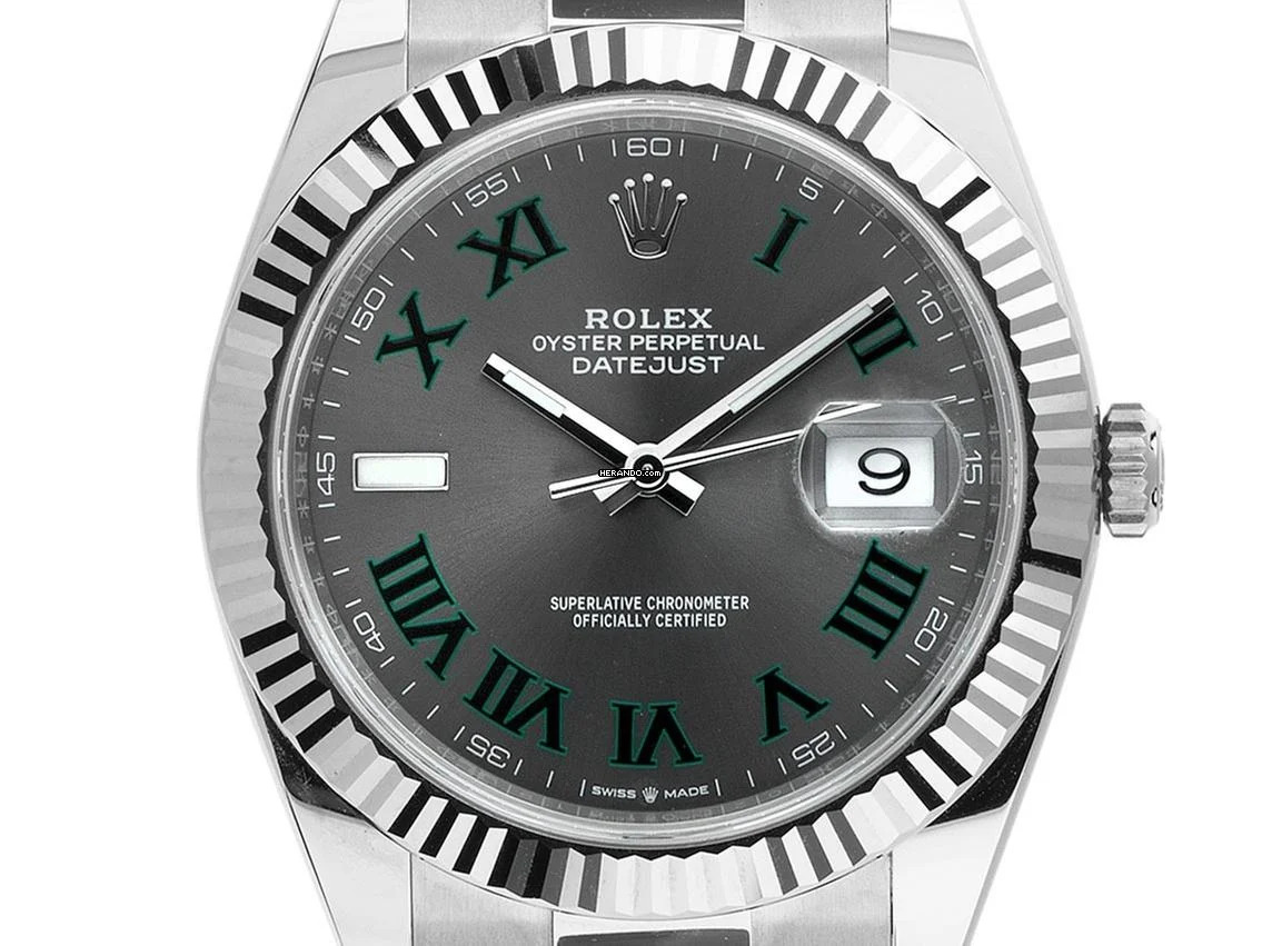 Rolex Datejust 41 Wimbledon Ref.126334 2024 Full Set Ungetragen Datejust Wimbledon