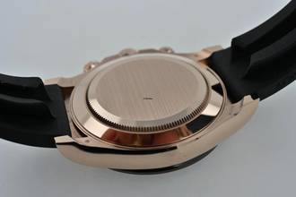 Thumbnail von Rolex Daytona Cosmograph 18k Rose Gold Chocolate 116515LN Rubber Strap Oysterflex