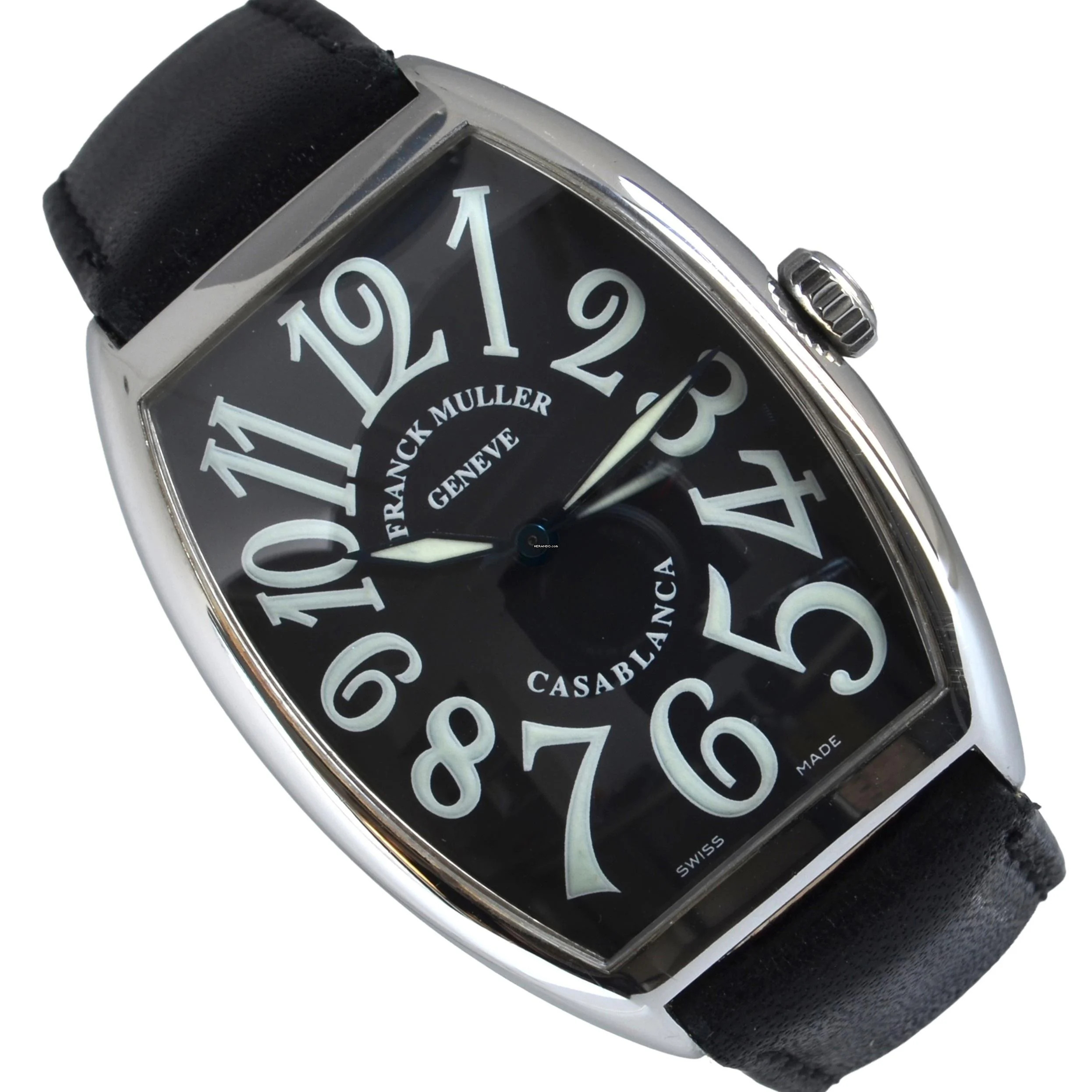 Franck Muller Casablanca 6850 Cintree Curvex black dial automatic Full Set