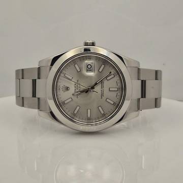  Rolex Datejust II 41mm Silver Dial Full Steel Automático Completo 