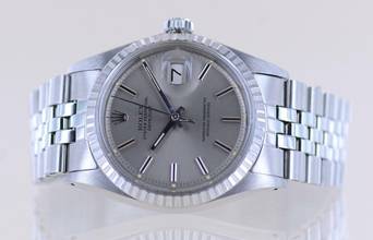 Thumbnail von Rolex Datejust 36 1603 Knickblatt Jubile Faltband Stahl Klassiker 1973 Automatic Vintage