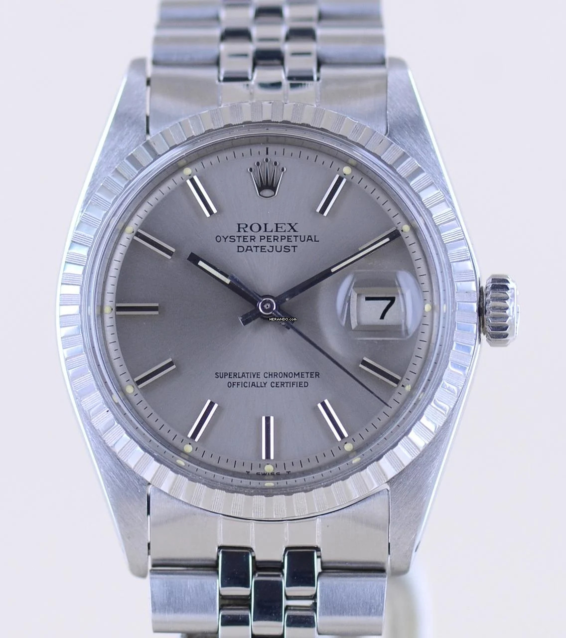 Rolex Datejust 36 1603 Knickblatt Jubile Faltband Stahl Klassiker 1973 Automatic Vintage