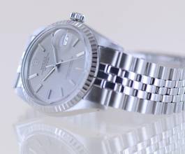 Thumbnail von Rolex Datejust 36 1603 Knickblatt Jubile Faltband Stahl Klassiker 1973 Automatic Vintage