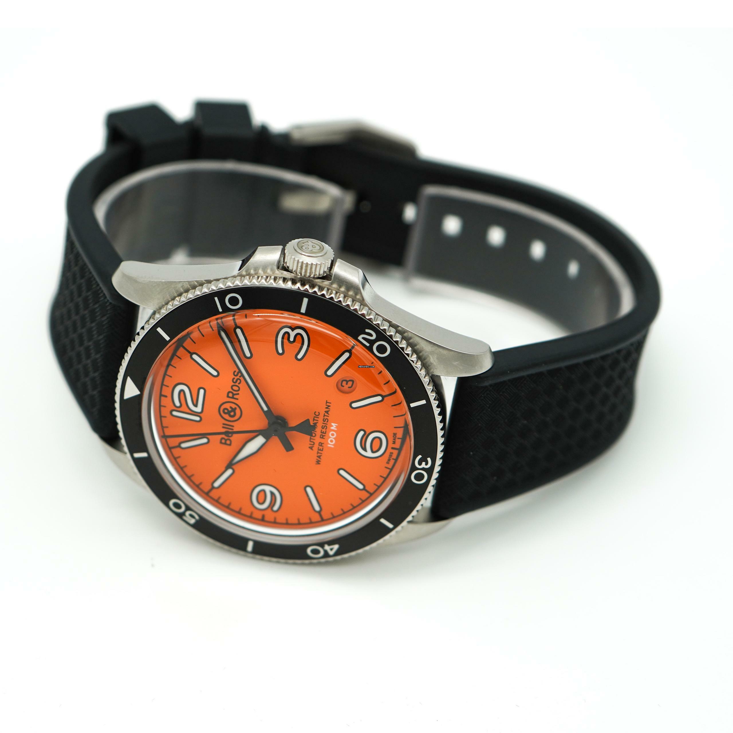 Bell & Ross BR V2 V2-92 Orange Steel