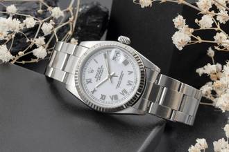 Thumbnail von Rolex Datejust 31 Stahl / Weissgold Roman Dial Oyster Perpetual Ref. 68274