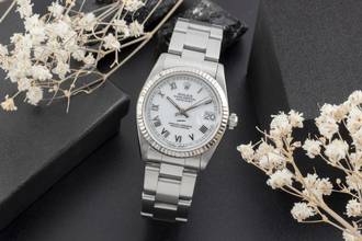 Thumbnail von Rolex Datejust 31 Stahl / Weissgold Roman Dial Oyster Perpetual Ref. 68274