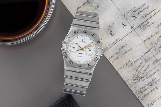  Omega Constellation Day-Date Stahl Quarz Herrenuhr 396.1070.1 396.1080.1 