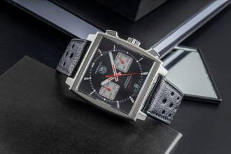 Thumbnail von TAG Heuer Monaco Calibre 12 Chronograph Automatik Stahl Herren Ref. CAW2114 B&P 2010