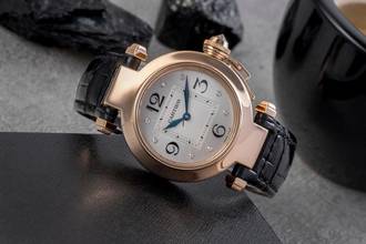 Thumbnail von Cartier Pasha 18k (0,750) Rotgold Diamonds Quarz Damenuhr Ref. WJ11913G