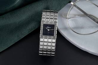 Thumbnail von Chopard Ice Cube Black Dial Edelstahl Quarz Damenuhr Ref. 11/8898