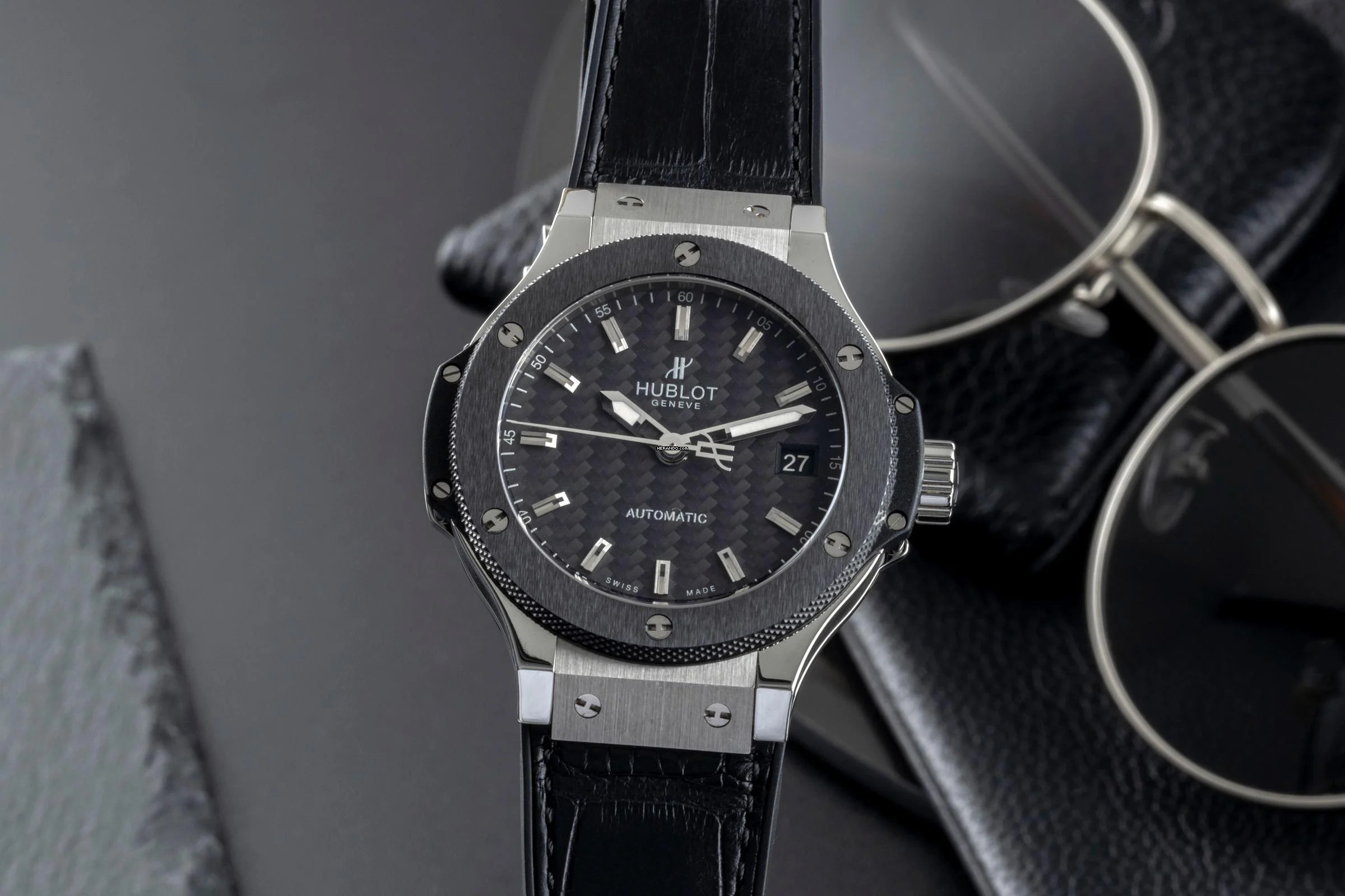 Hublot Big Bang Stahl Automatik Herrenuhr Ref. 365.SM.1770.LR Papiere