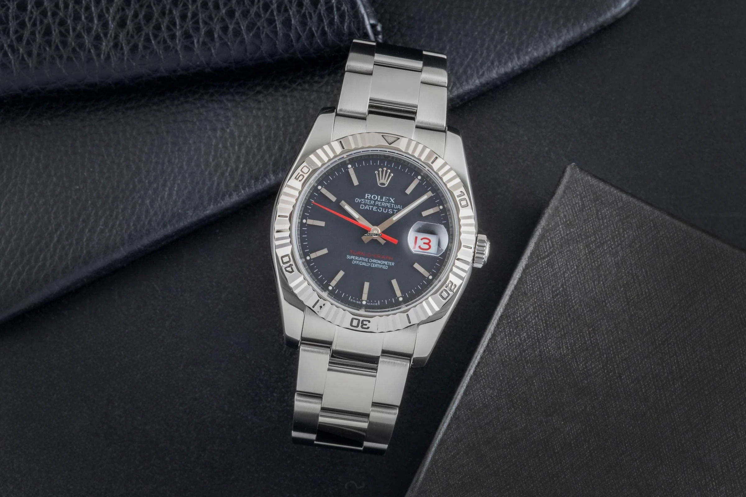 Rolex Datejust Turn-O-Graph Turn-O-Graph Stahl / Weissgold Automatik Herrenuhr Ref. 116264