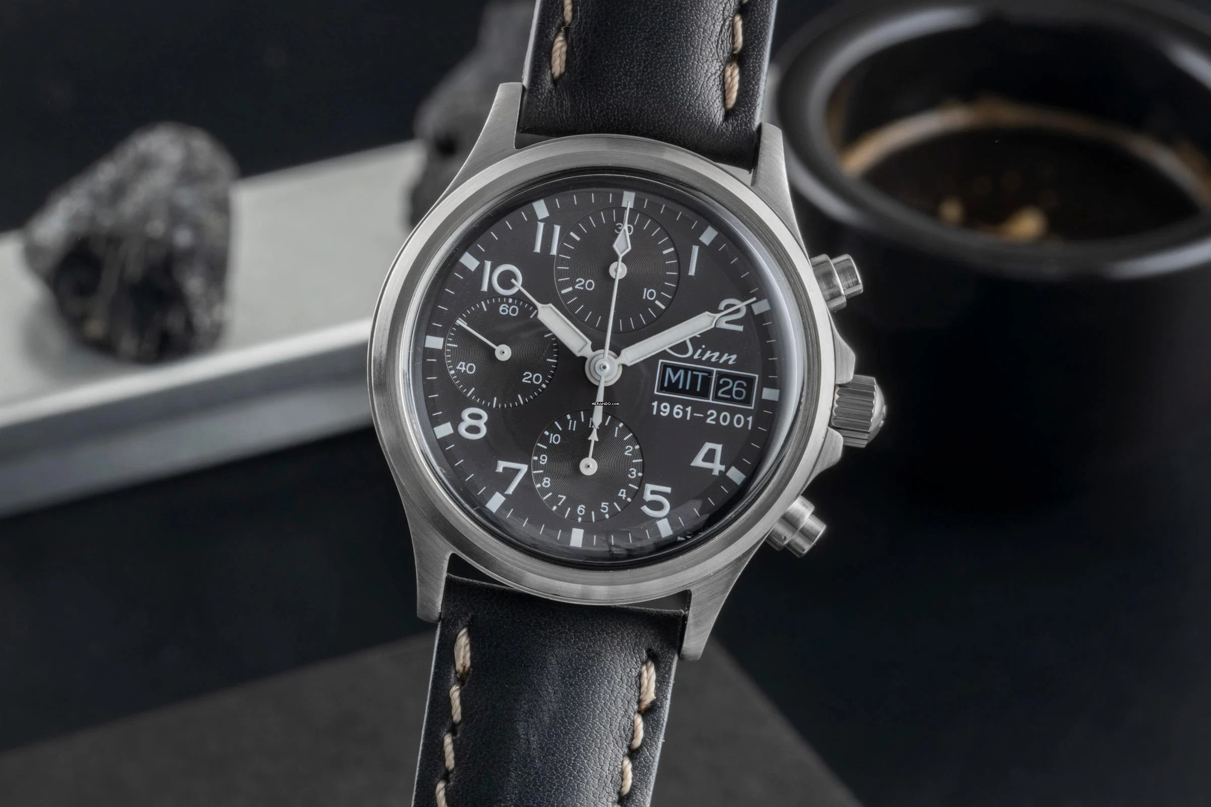 Sinn 356 Flieger Day-Date Chronograph Automatik Herrenuhr Ref. 356 Limited